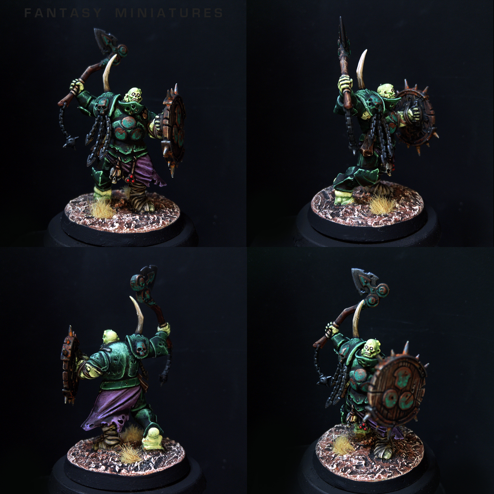 Nurgle Putrid Blightking w/ Axe & Shield