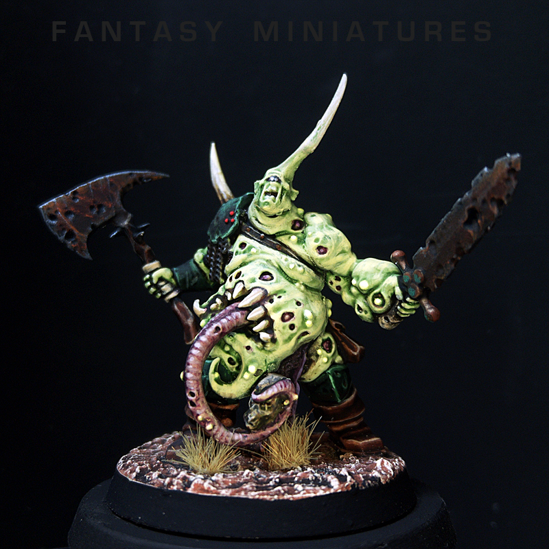 Nurgle Putrid Blightking w/ Axe & Sword